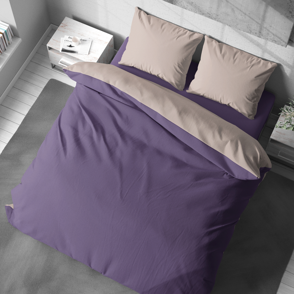 Постельное белье LeLIT L-2068, Поплин, Евро (50/70) 3