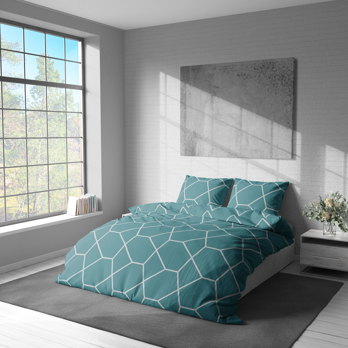 Постельное белье LeLIT Р-0206, Полисатин, Евро (50/70) 3