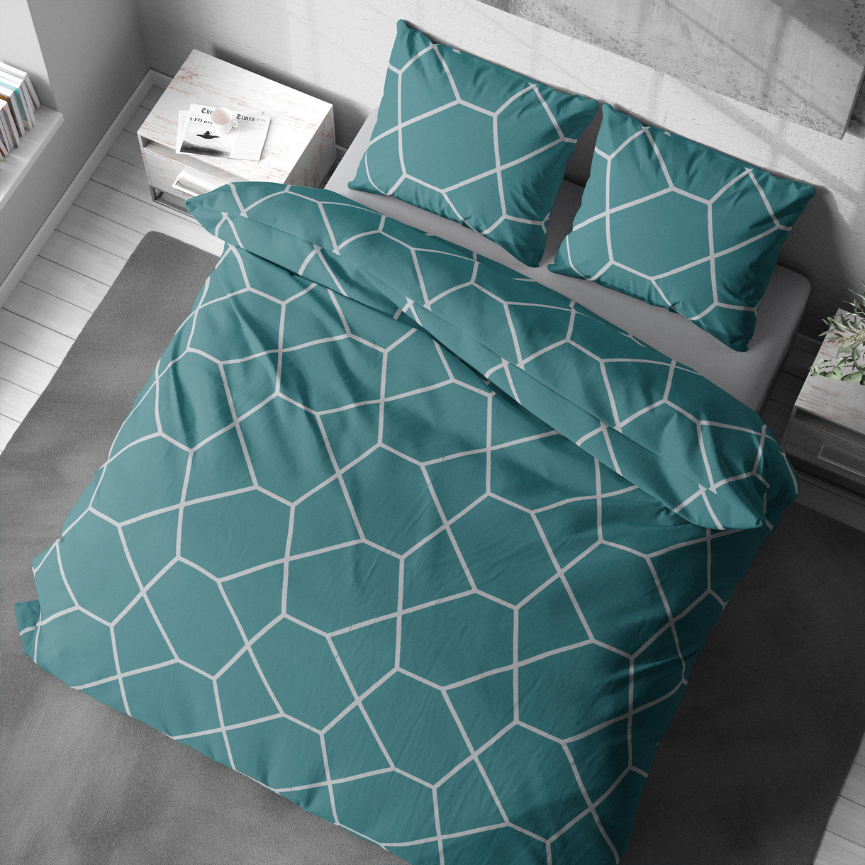 Постельное белье LeLIT Р-0206, Полисатин, Евро (50/70) 4