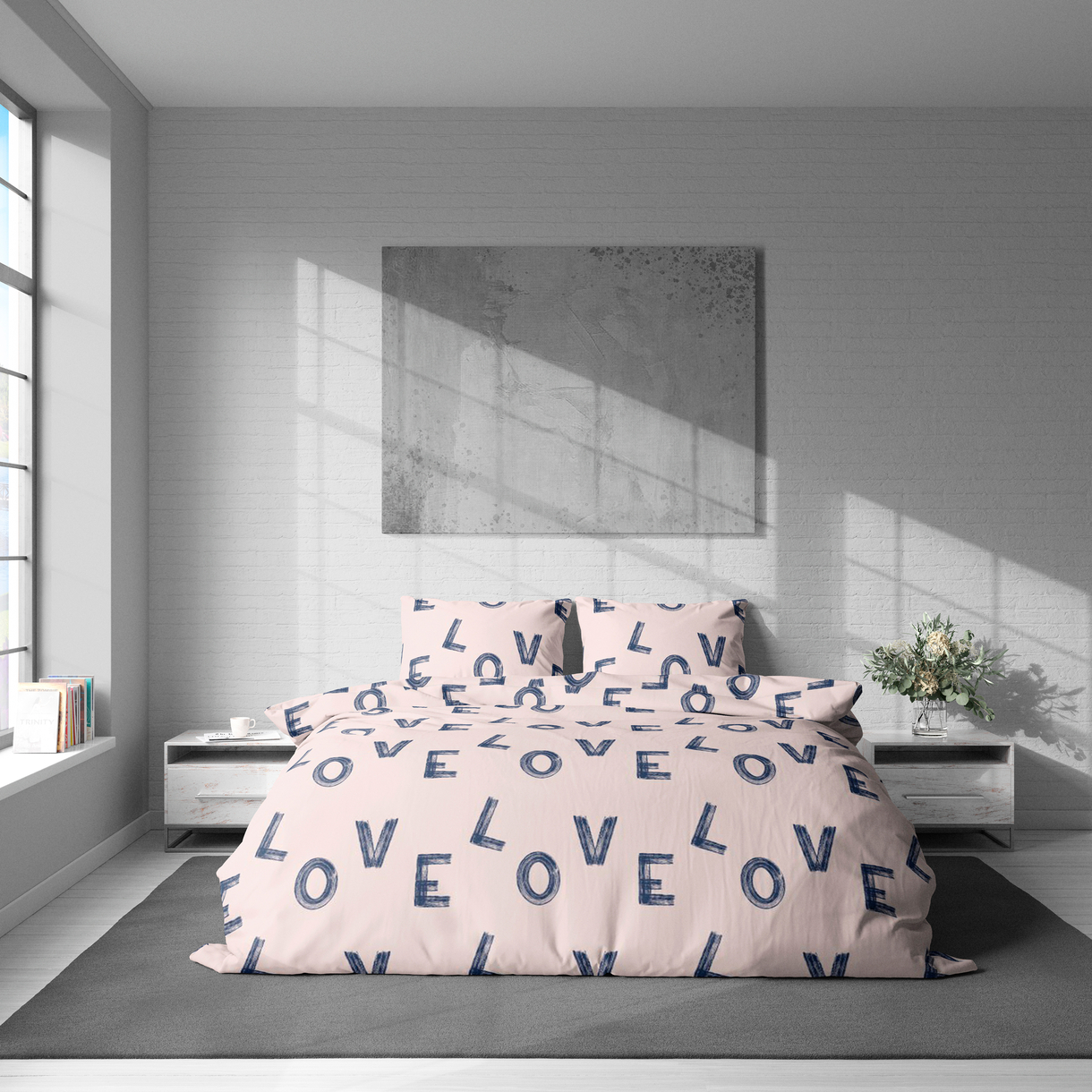 Постельное белье LeLIT Р-0208, Полисатин, Евро (50/70) 2