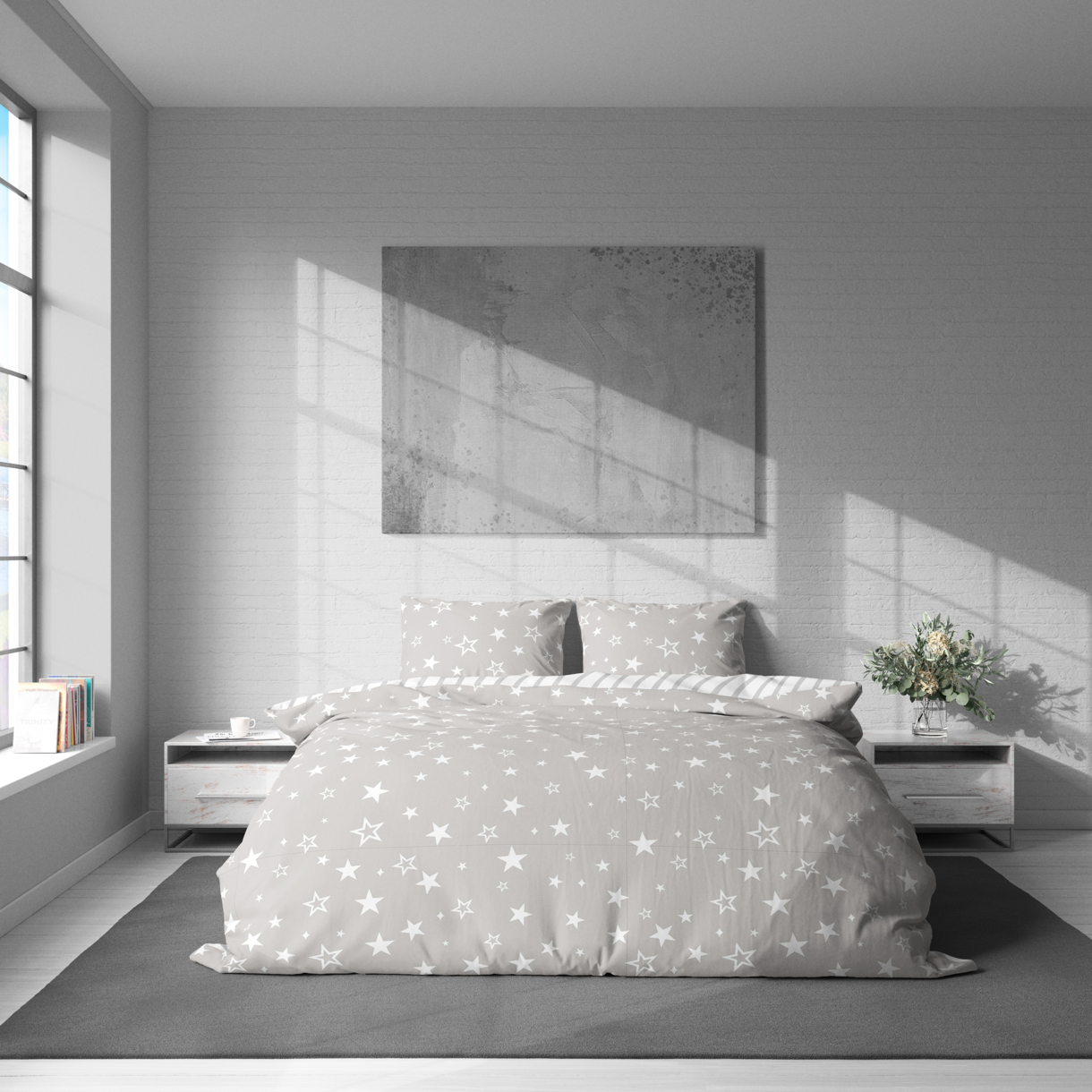 Постельное белье LeLIT Р-0216, Полисатин, Евро (50/70) 1