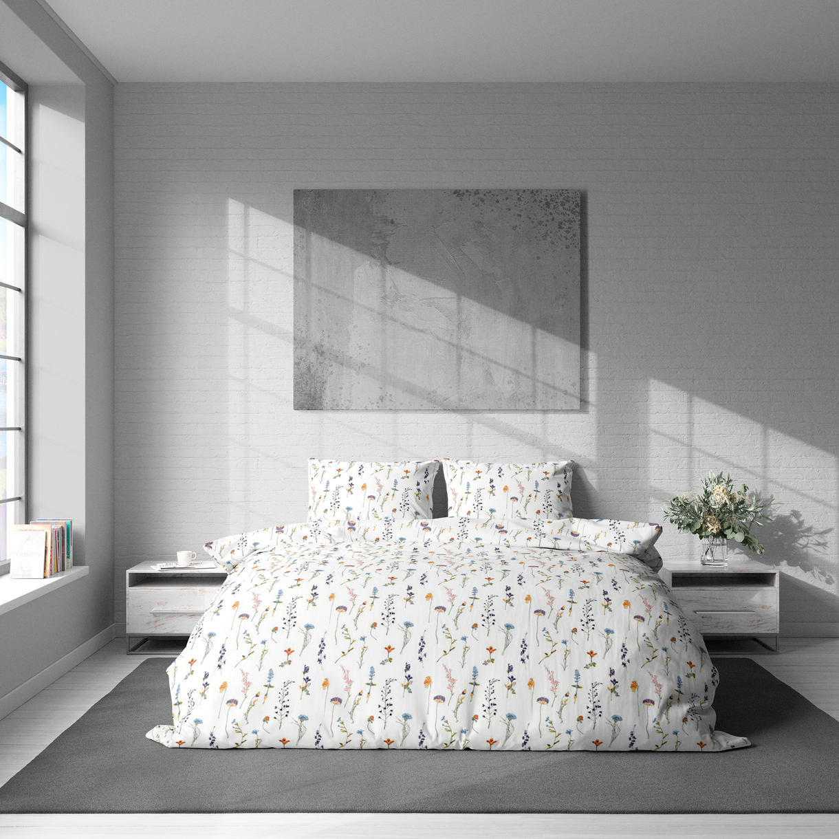 Постельное белье LeLIT Р-0213, Полисатин, Евро (50/70) 1