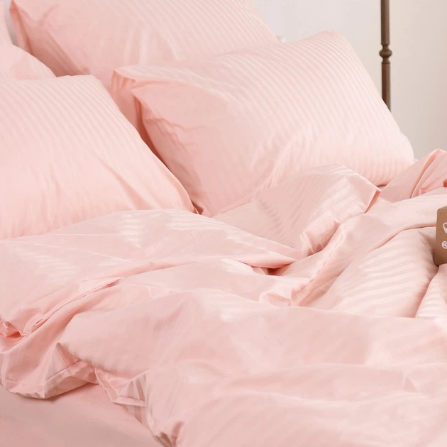 Постельное белье LeLIT, Сатин, Персиковый, Двуспальное, SS-3029 (50/70) 1