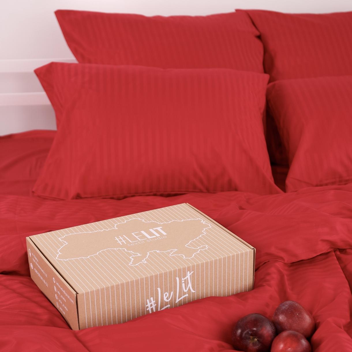 Постельное белье LeLIT, Сатин, Красный, Двуспальный, SS-3031 (50/70) 1