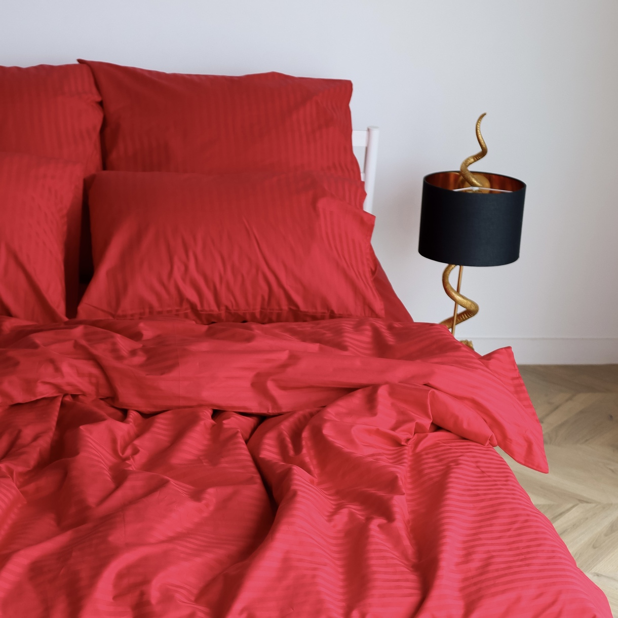 Постельное белье LeLIT, Сатин, Красный, Двуспальный, SS-3031 (50/70) 2