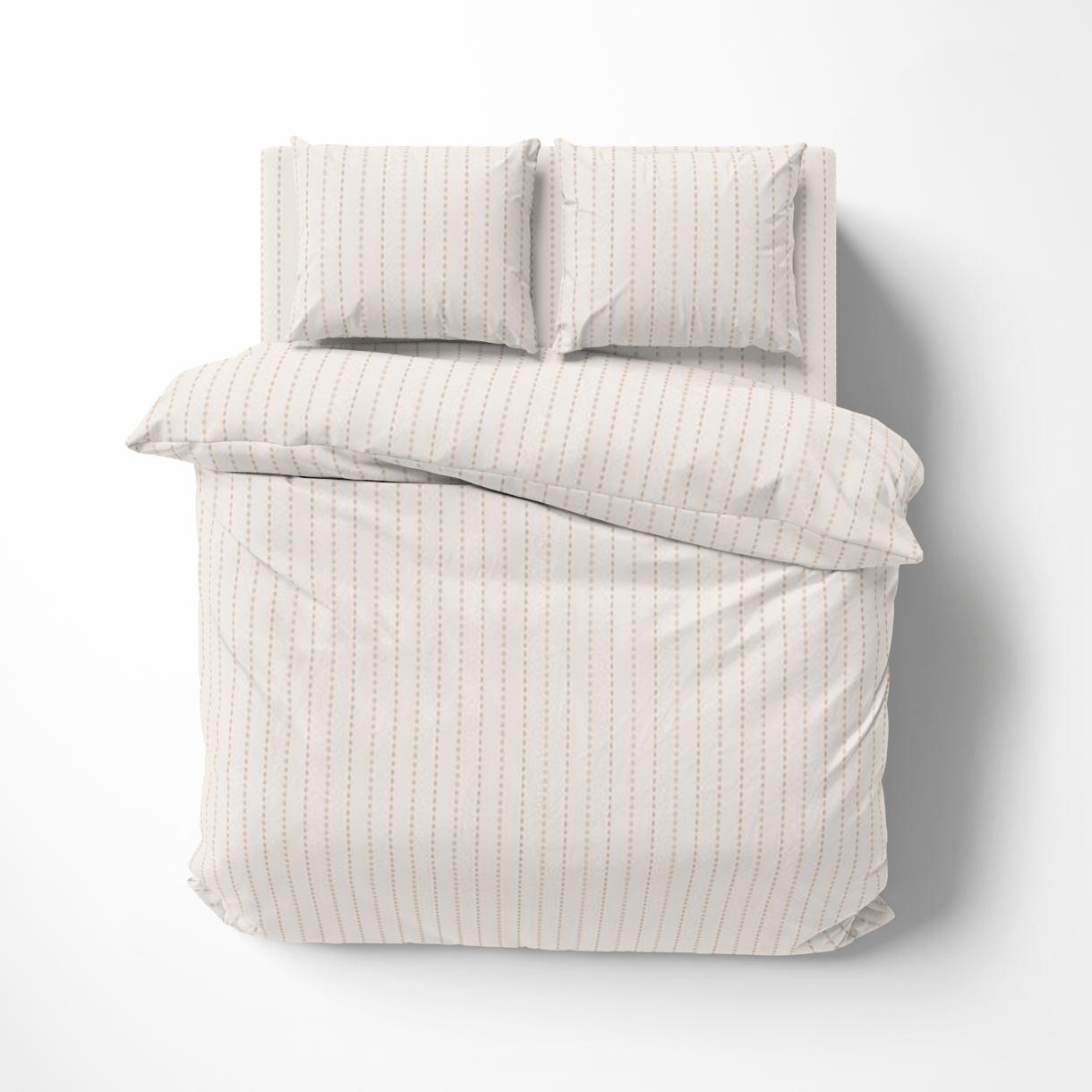 Постельное белье “LeLIT”,Полисатин,Молочный,Двухспальный P-0162 (50/70)