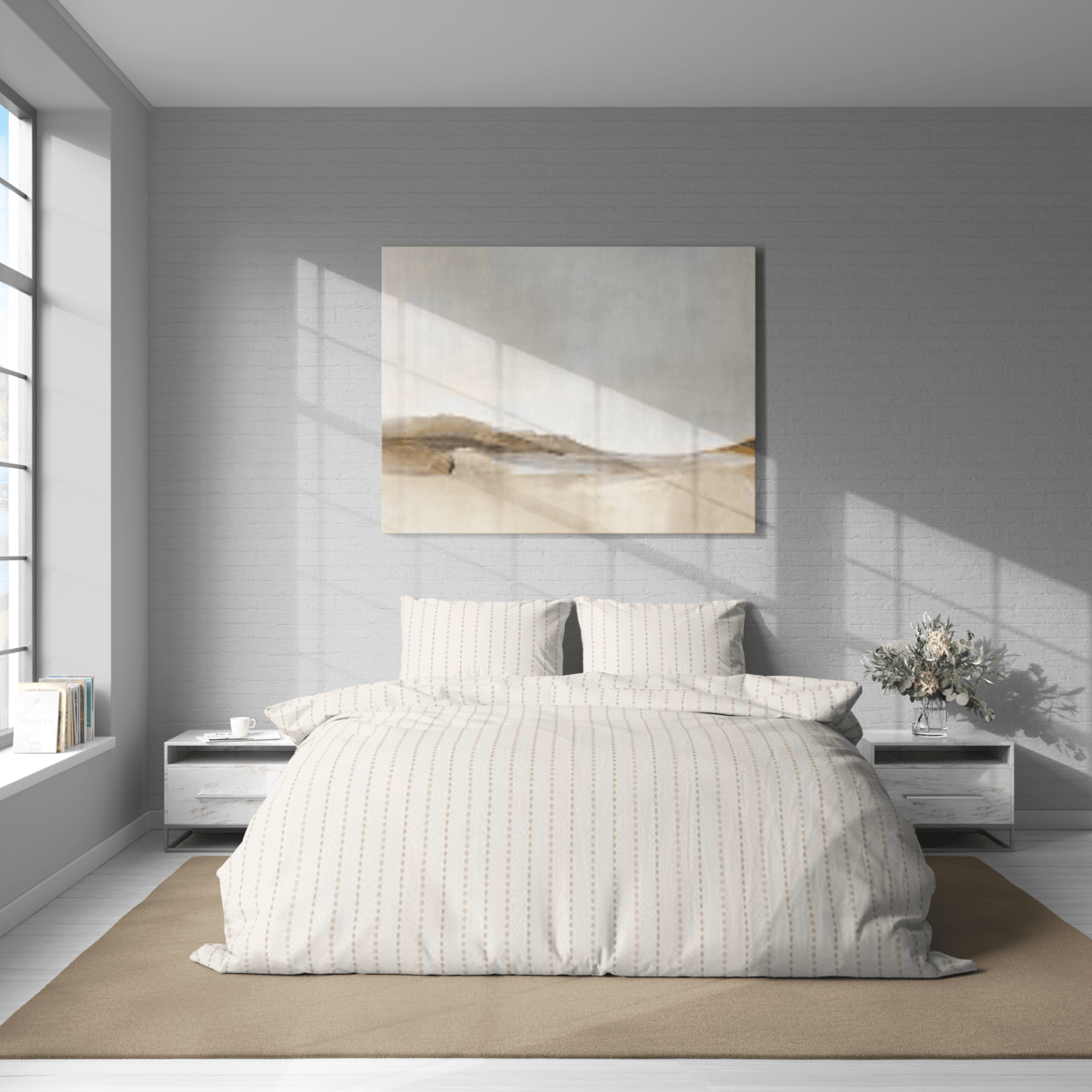 Постельное белье “LeLIT”,Полисатин,Молочный,Двухспальный P-0162 (50/70) 1