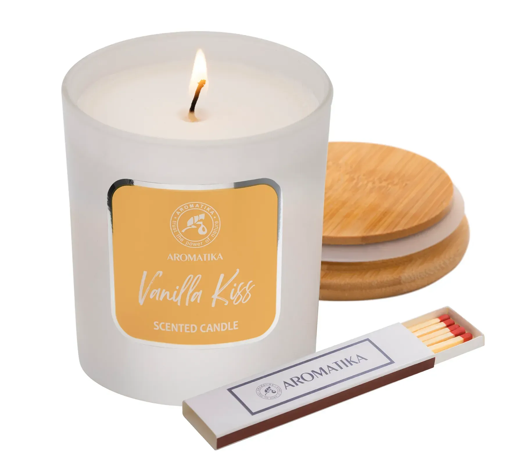 Свеча Ароматика "Ванильный поцелуй" 200 г. 1