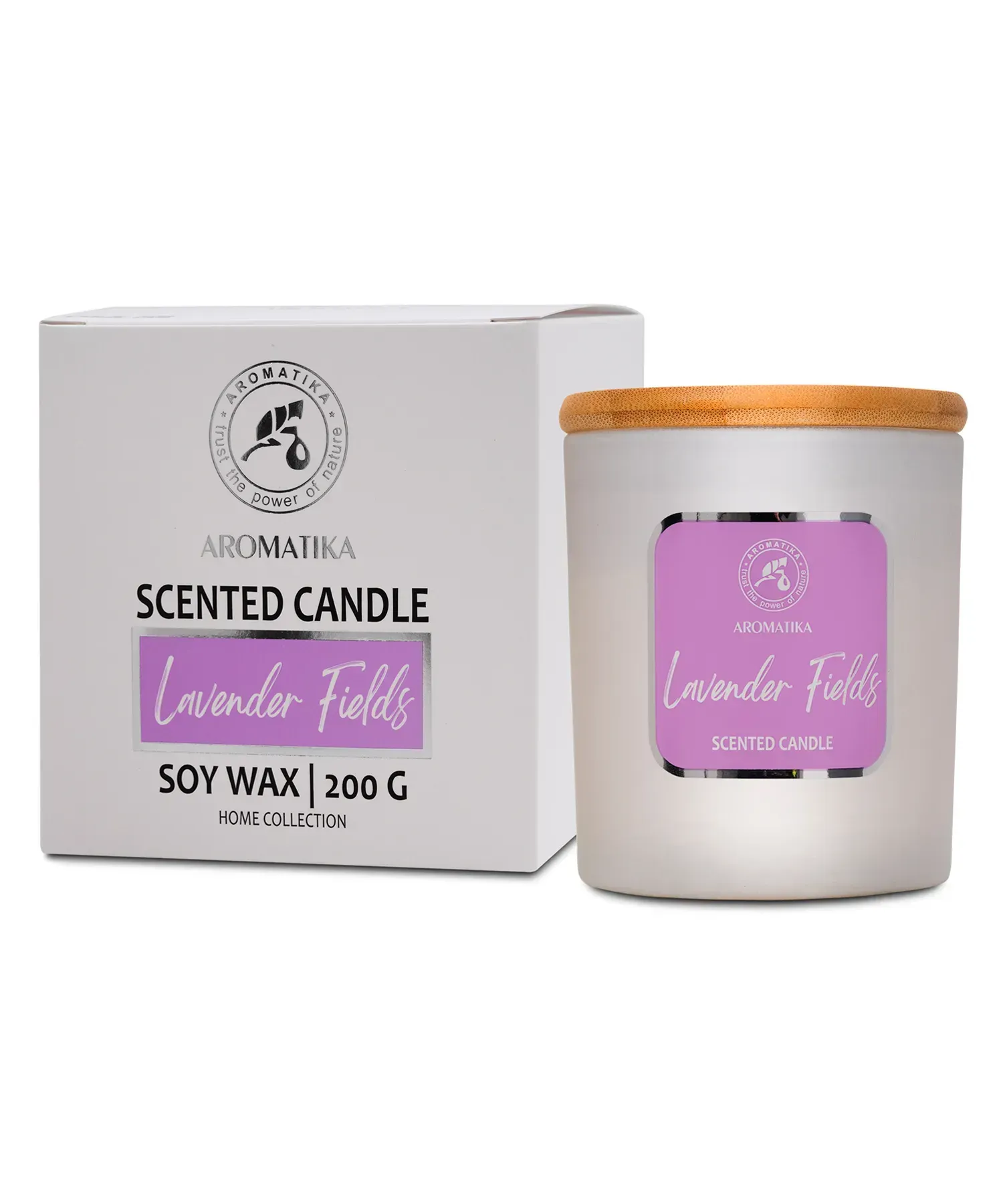 Свічка Ароматика "Лавандові поля" 200 г. 2
