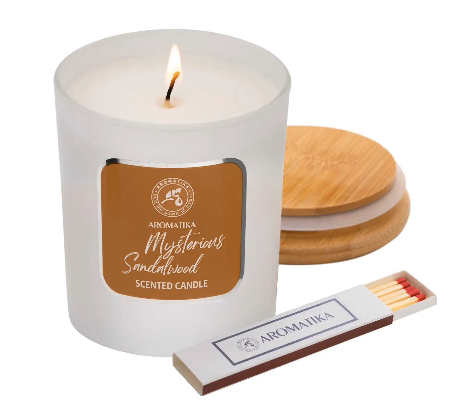 Свічка Ароматика "Містичний сандал" 200 г. 1