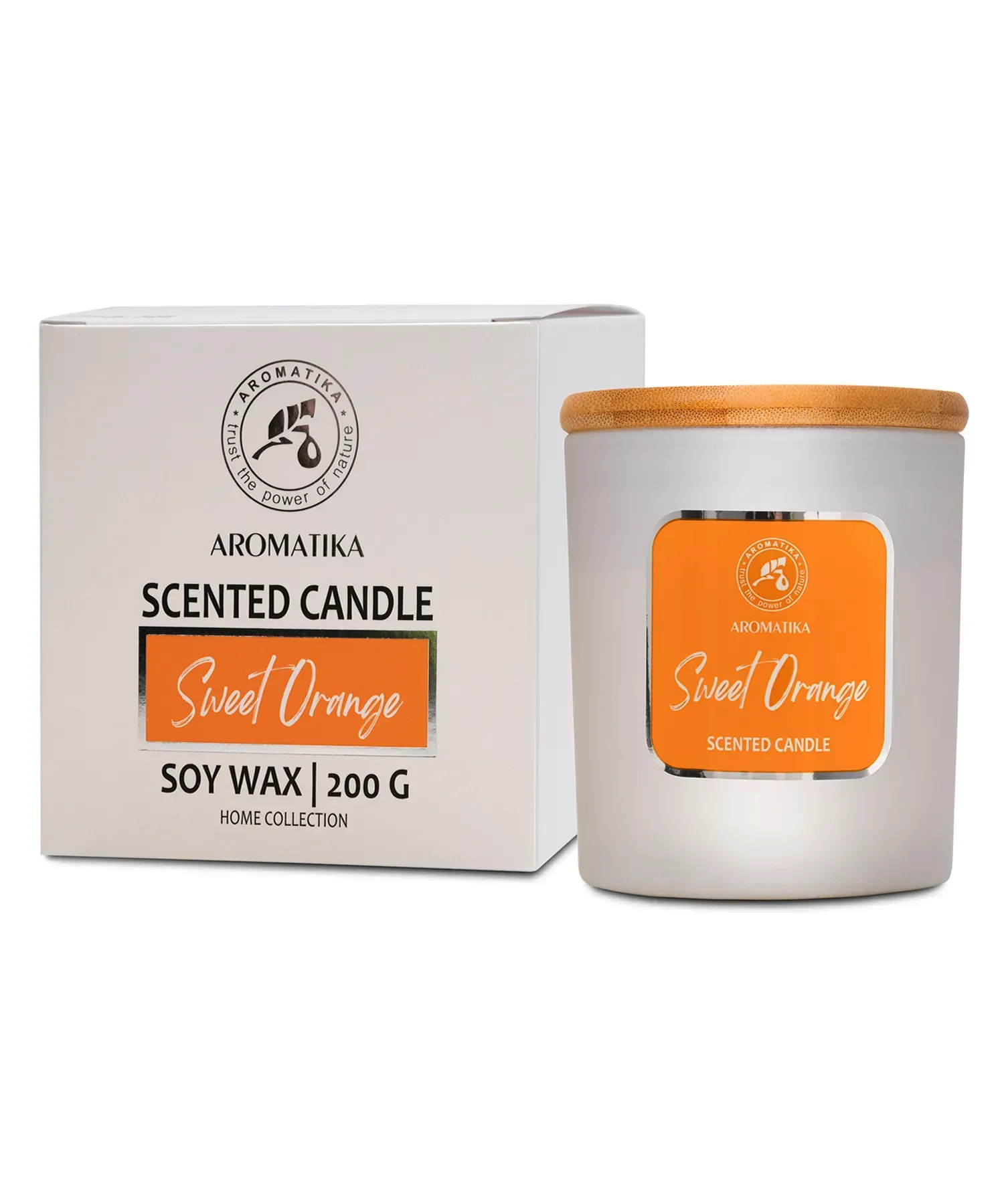 Свічка Ароматика "Солодкий апельсин" 200 г. 2