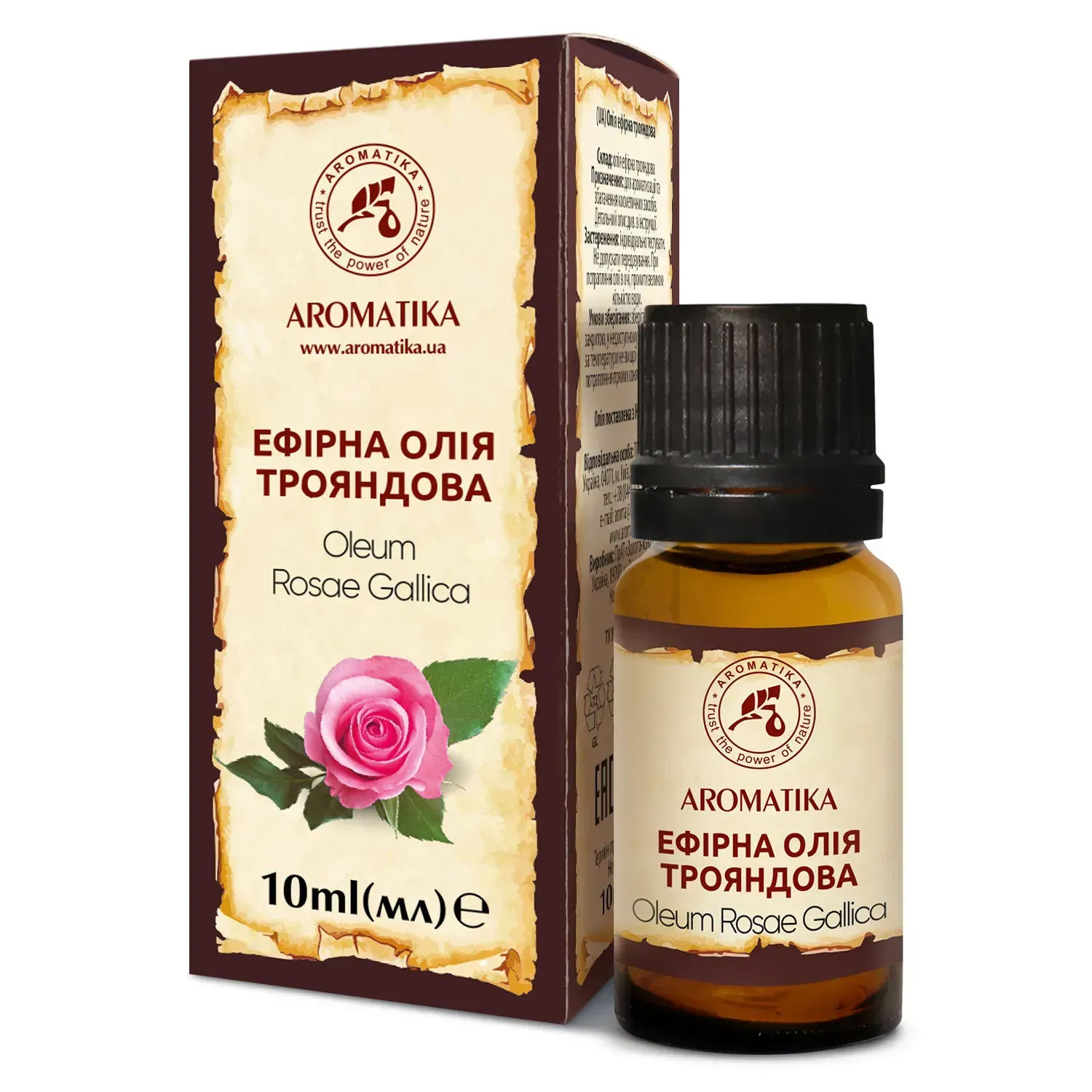 Олія ефірна Ароматика, трояндова 10 мл