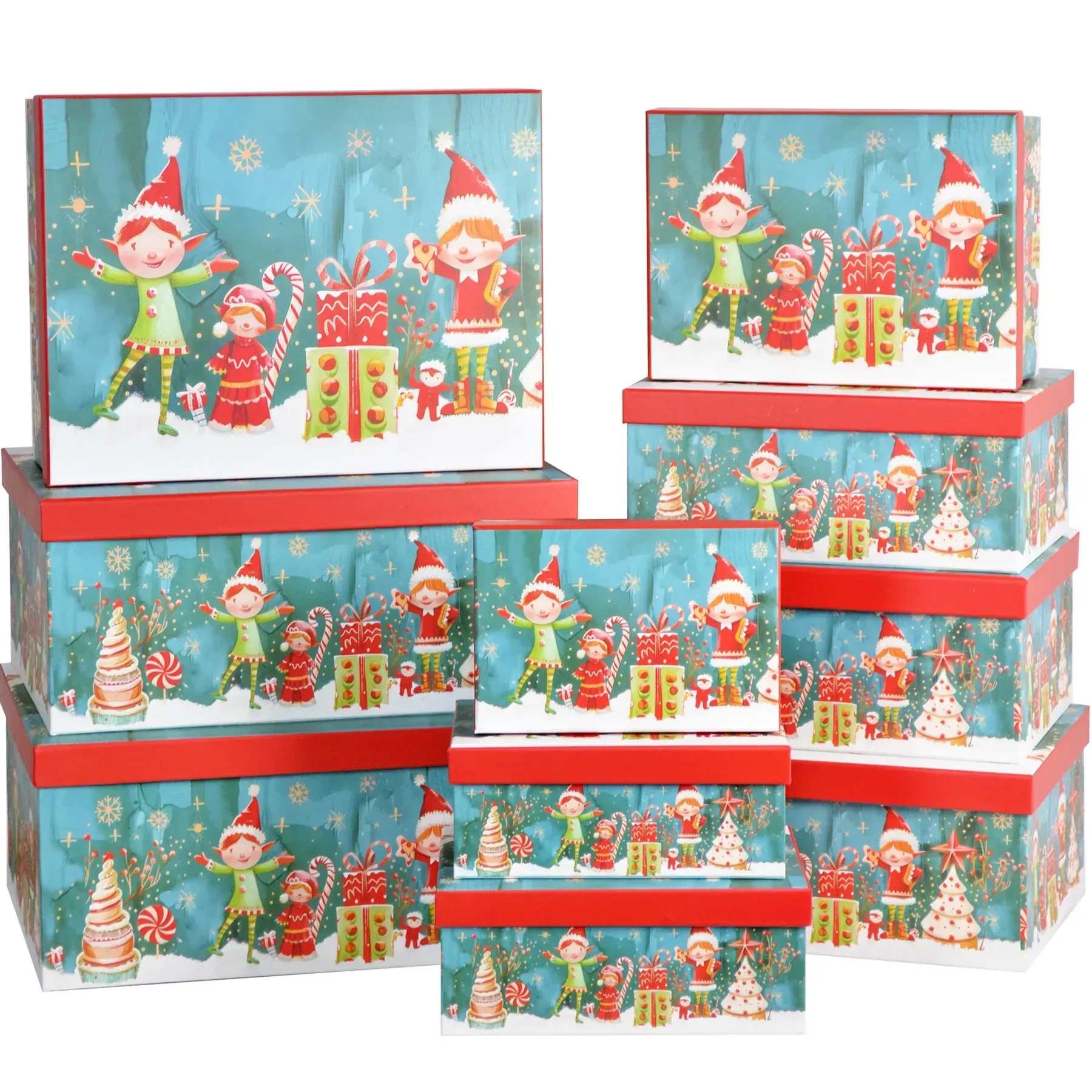 Подарункова коробка прямокутна НР, "Казкові Ельфи", 21*15*8,5 см, 111010412