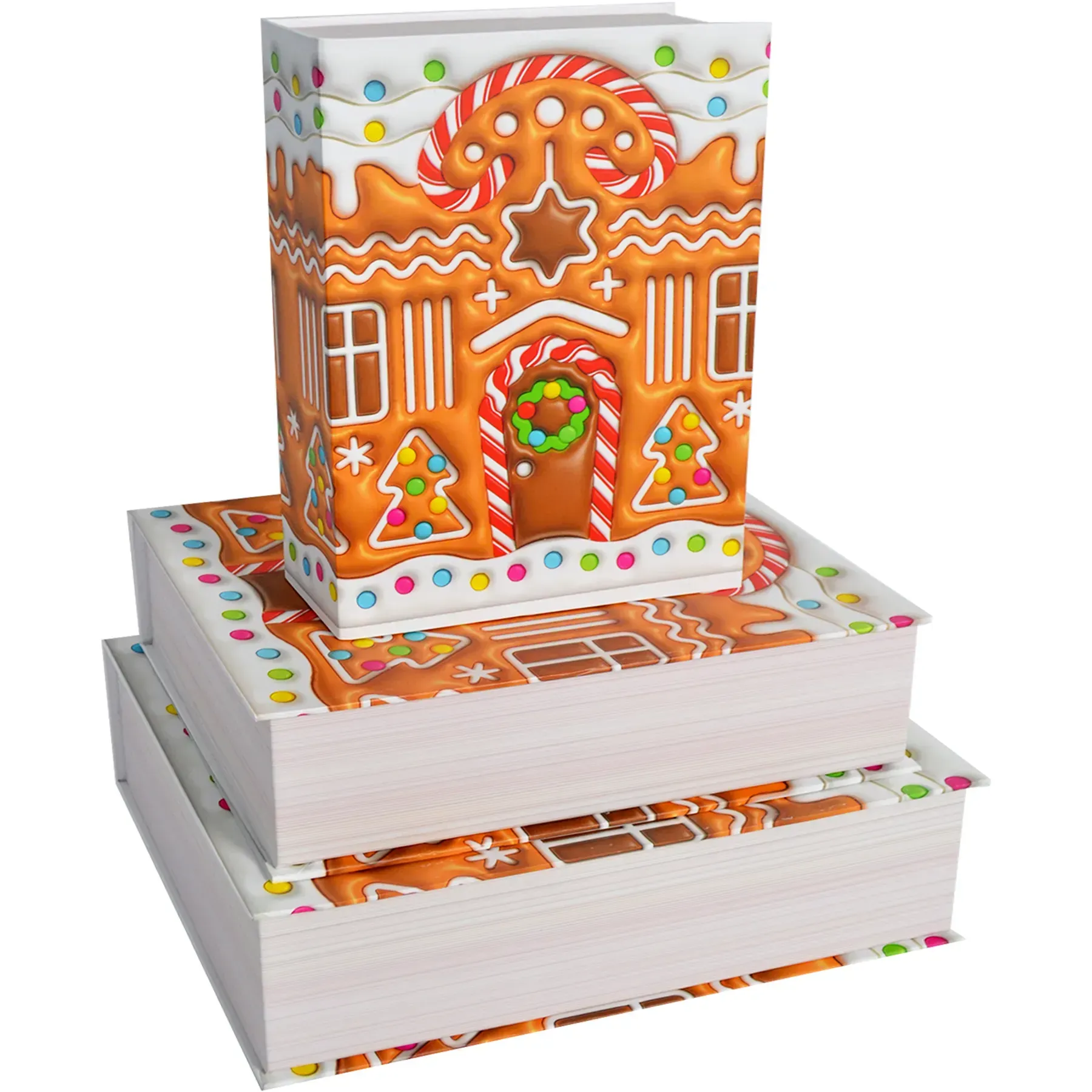 Подарункова коробка прямокутна НР, "Пряничний будиночок", 26*19,2*7 см, 1403221512