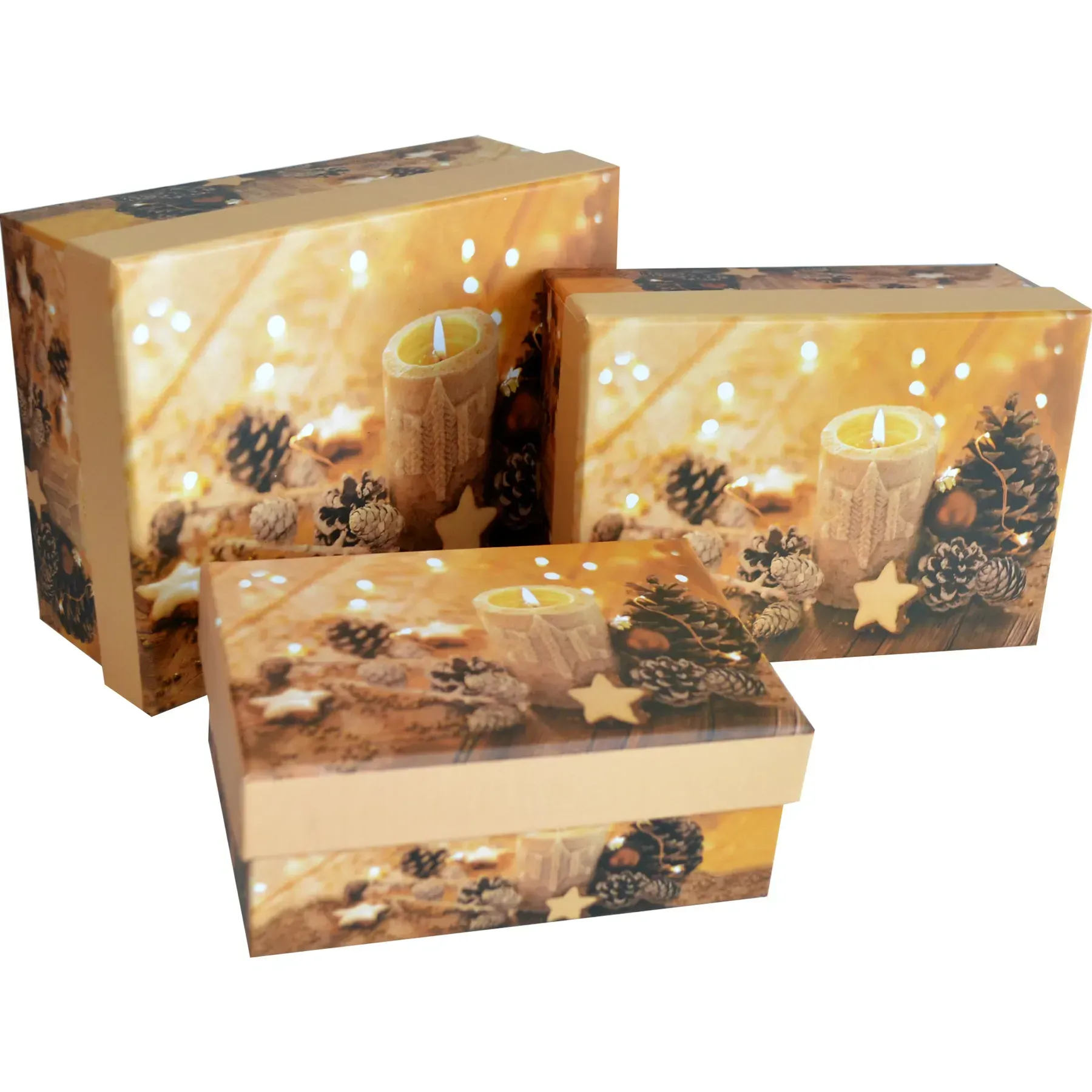 Подарункова коробка прямокутна НР, "Свічка", 14*10*5,5 см, 150326082