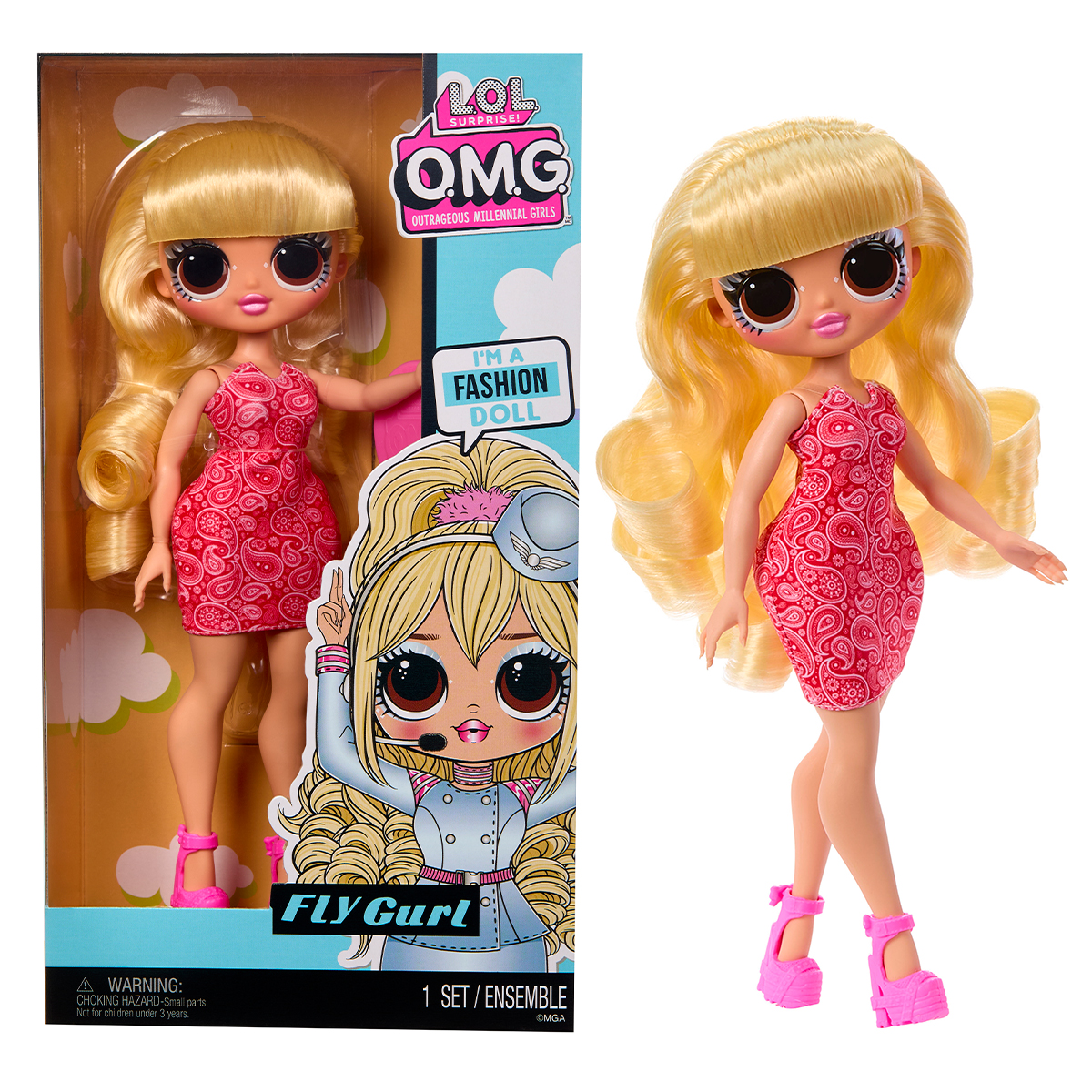 Кукла L.O.L. Surprise! серии "OPP O.M.G." – Стюардесса, 989905