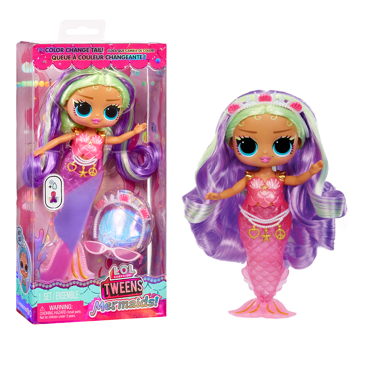 Набор игровой с куклой L.O.L. Surprise! серии "Tweens Mermaids!" – Клео Коув (с аксессуарами), 510437