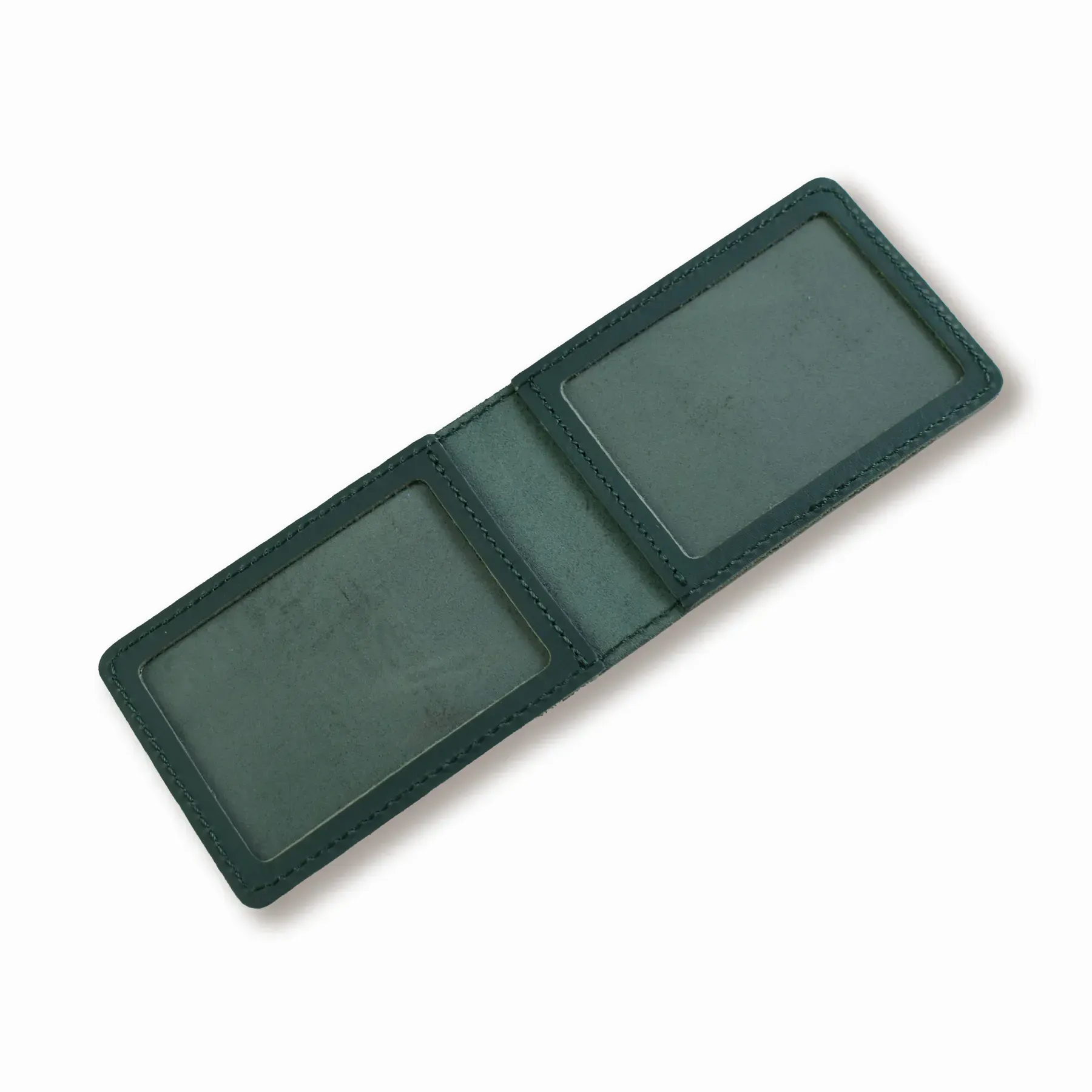 Обложка для ID-карты PASSPORT с гербом (зеленая, золотая тиснение) 1