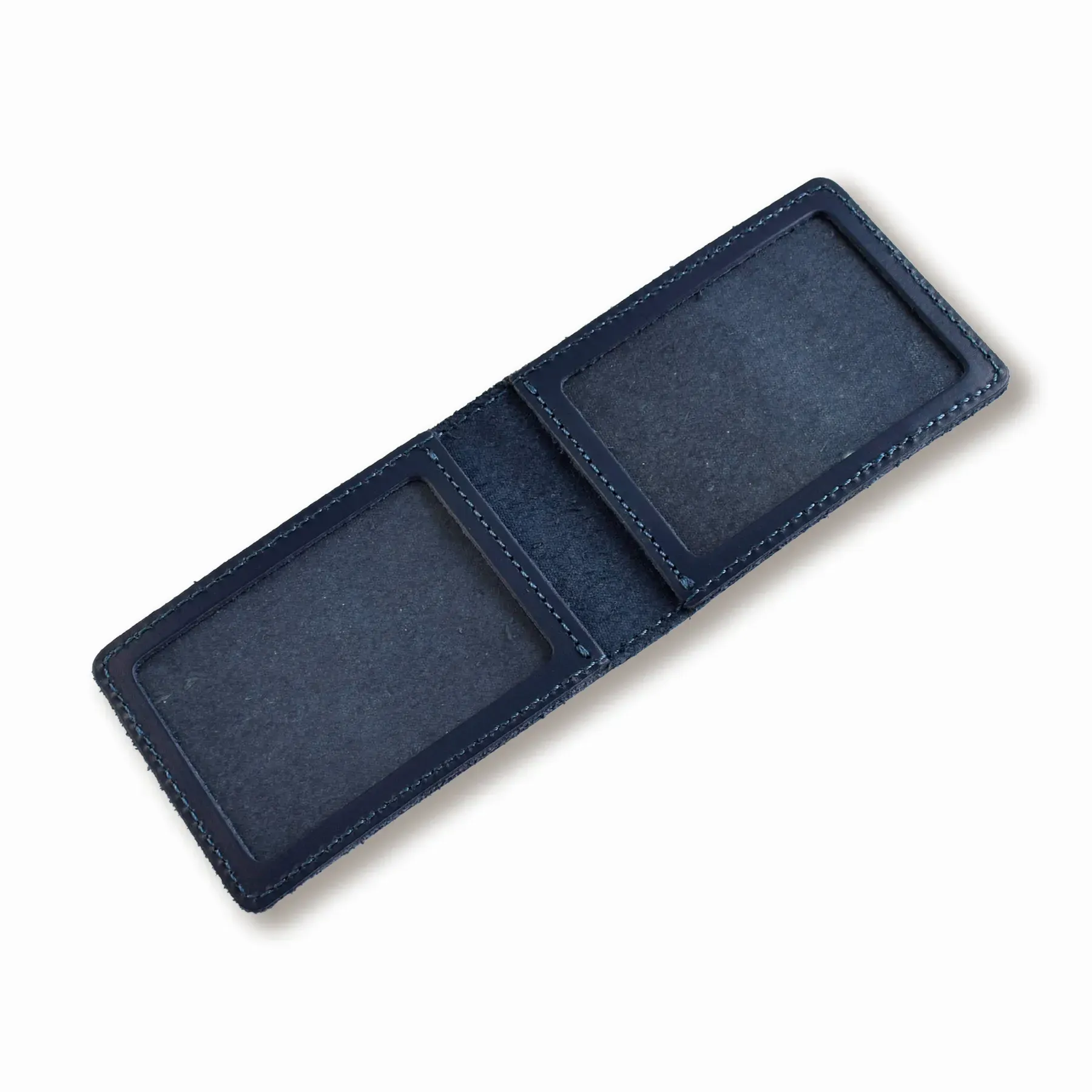 Обложка для ID-карты PASSPORT с гербом (синяя, серебряная тиснение) 1