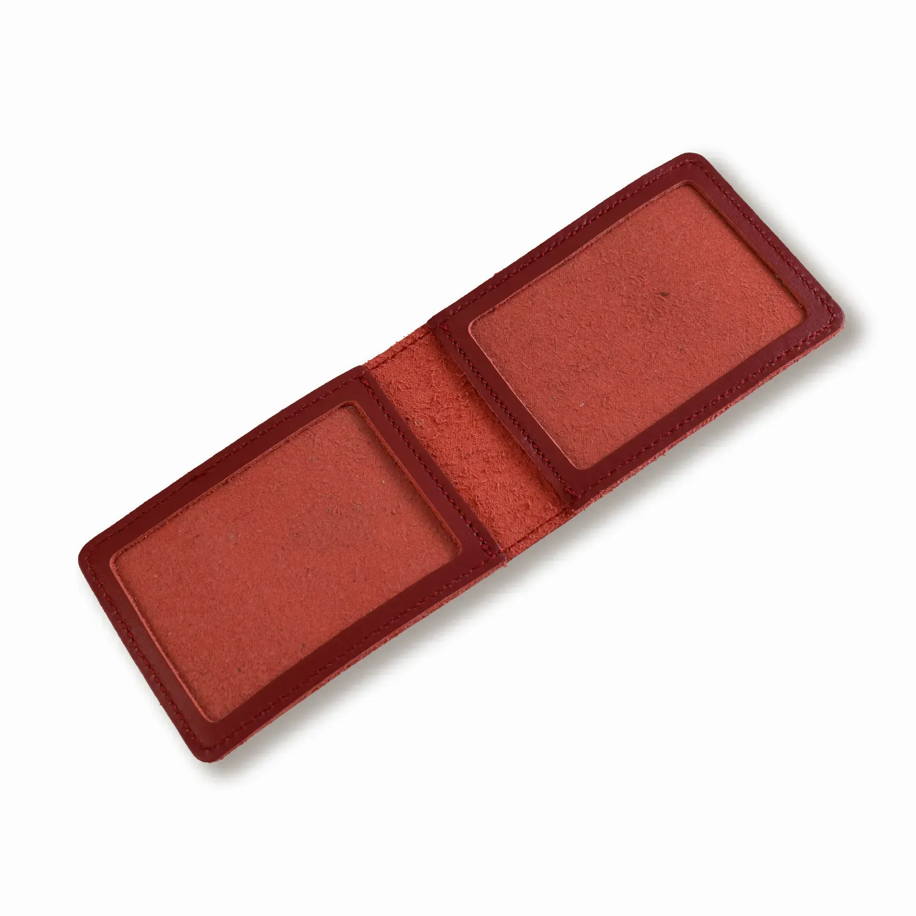 Обложка для ID-карты PASSPORT с гербом (красная, серебряное тиснение) 1