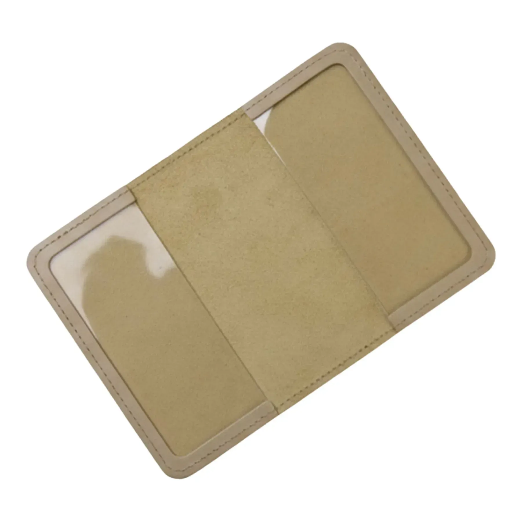 Обкладинка для паспорта Passport з великим Гербом (бежева, чисте тиснення) 1