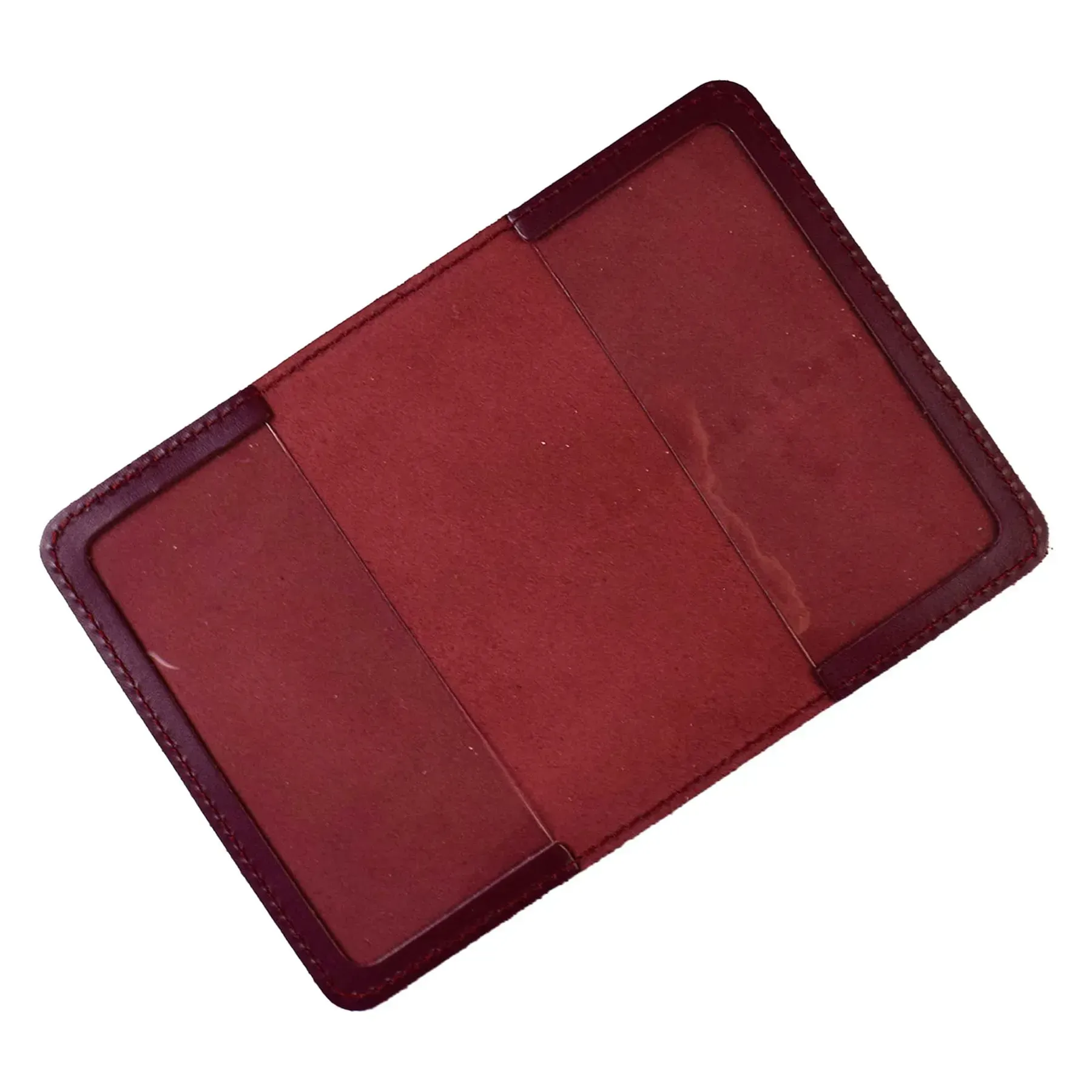 Обкладинка для паспорта Passport з великим Гербом (бордова, чисте тиснення) 1