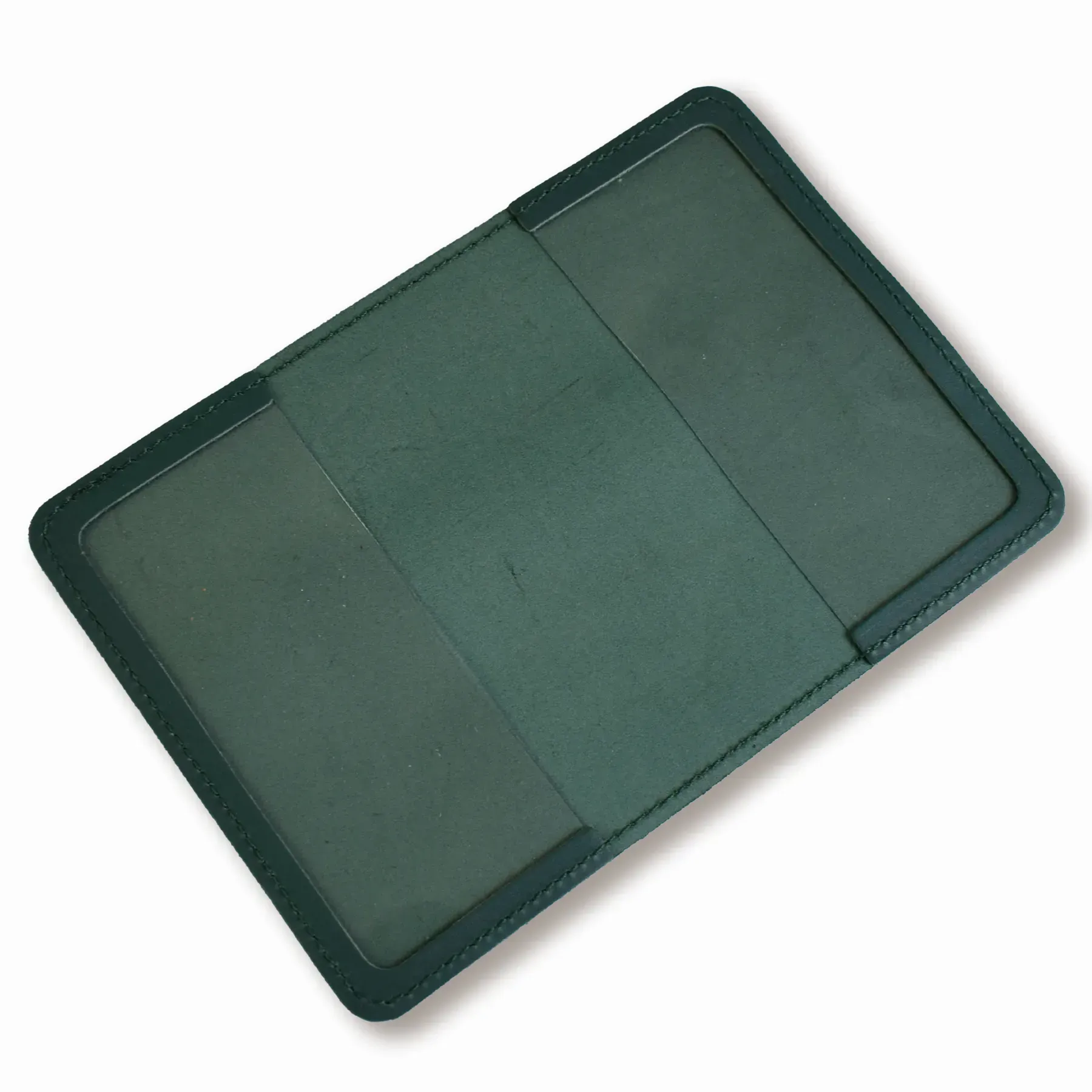 Обкладинка для паспорта Passport з великим Гербом (зелена, золоте тиснення) 1