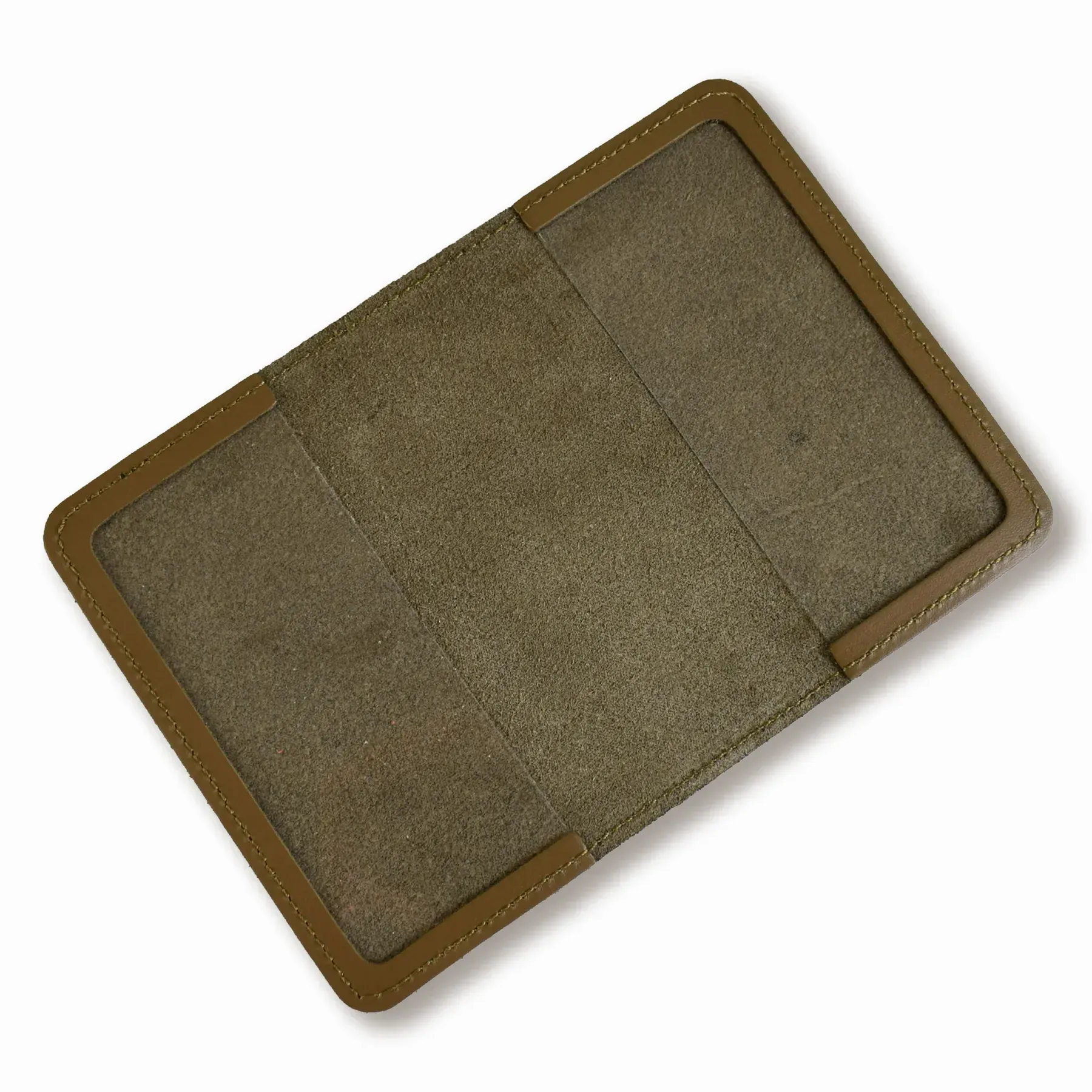 Обложка для паспорта Passport с большим Гербом (хаки, черное тиснение) 1