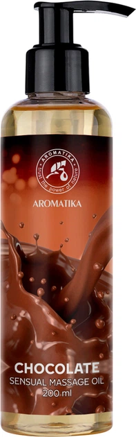 Олія косметична для чуттєвого масажу Ароматика, "Шоколад" 200 мл