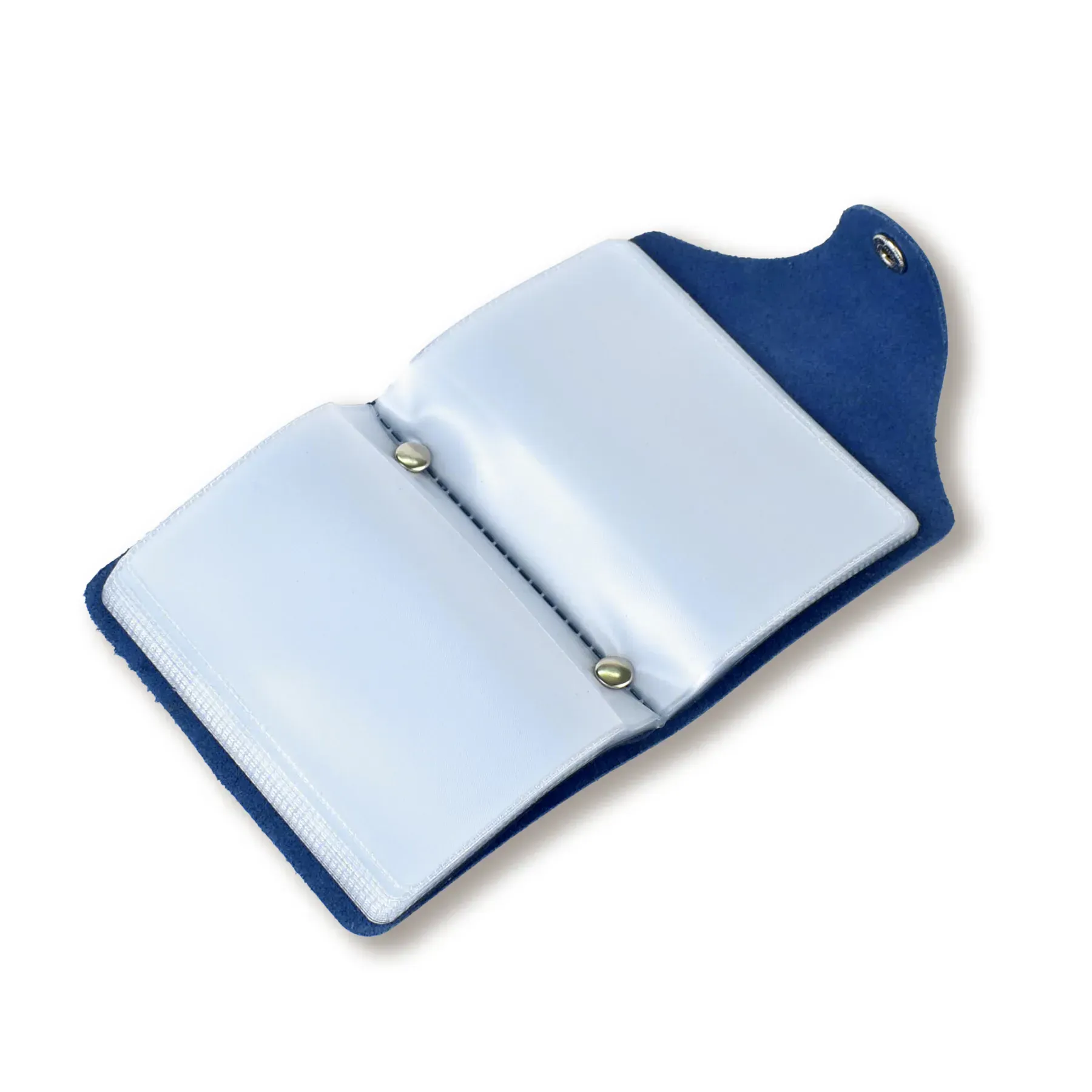Візитниця синя базова шкіряна 1
