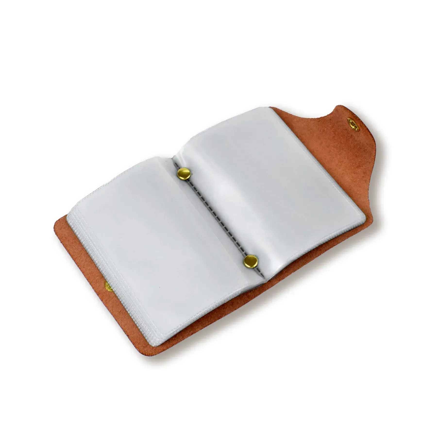 Візитниця теракотова базова шкіряна 1