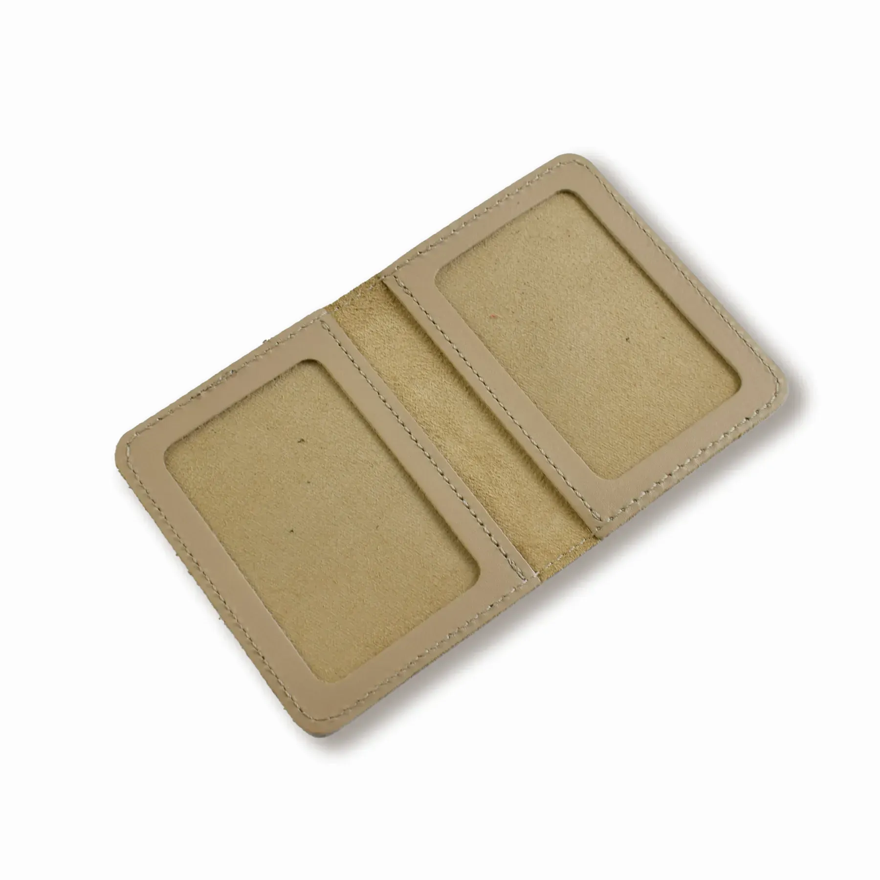 Картхолдер бежевий базовий шкіряний 1