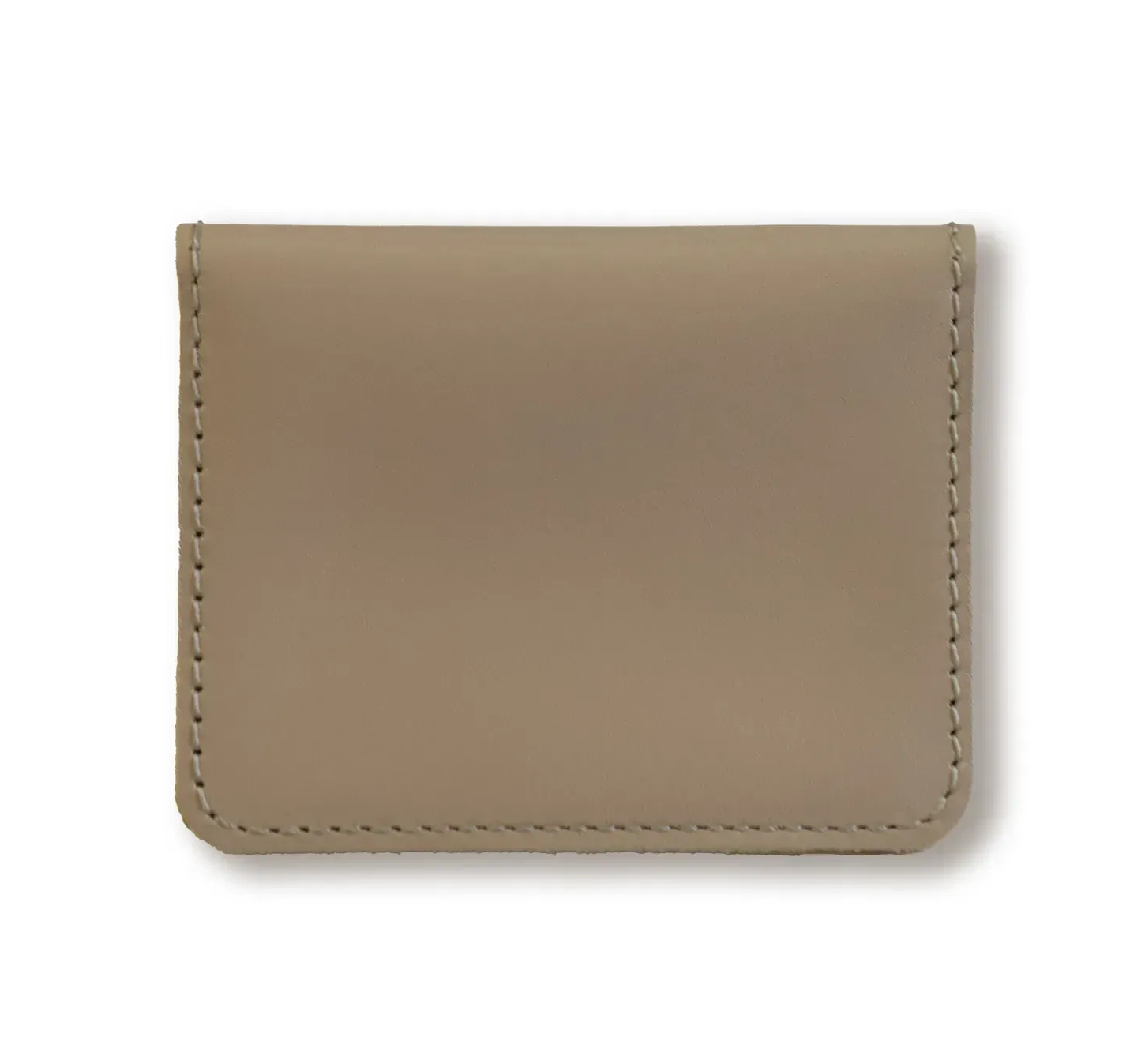 Картхолдер бежевий базовий шкіряний