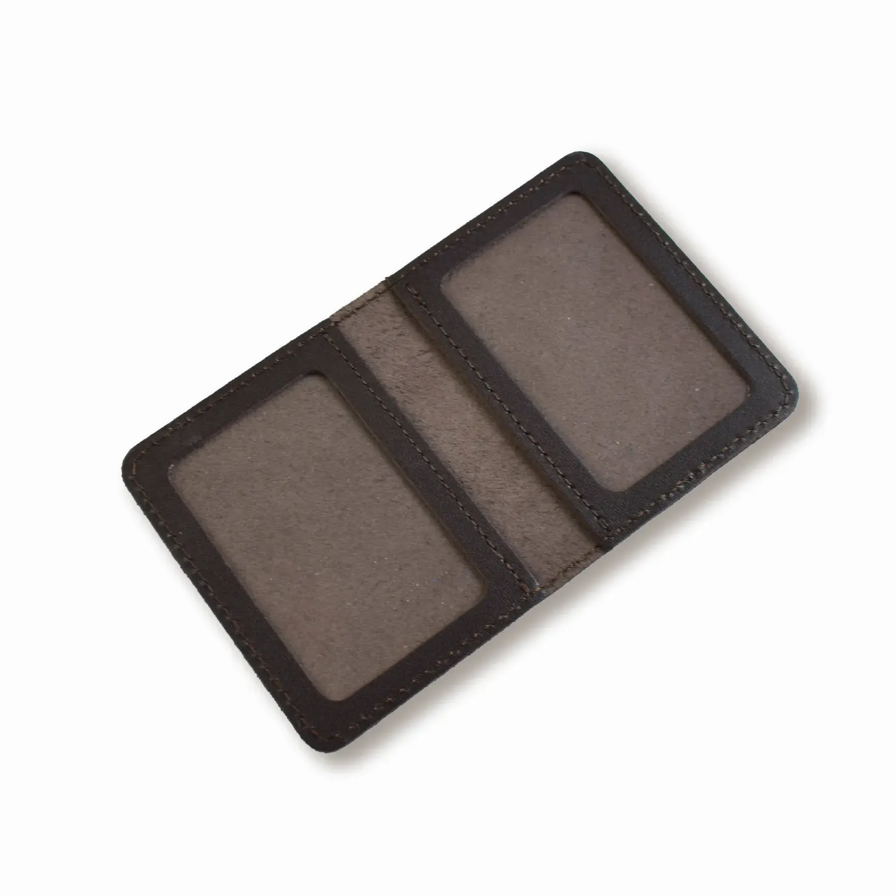 Картхолдер для карток з маленьким гербом (темно-коричневий) 1