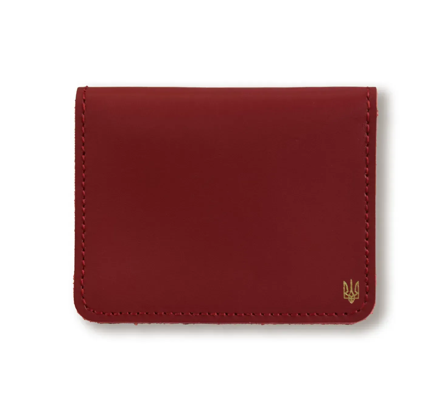 Картхолдер для карток з маленьким гербом (червоний)