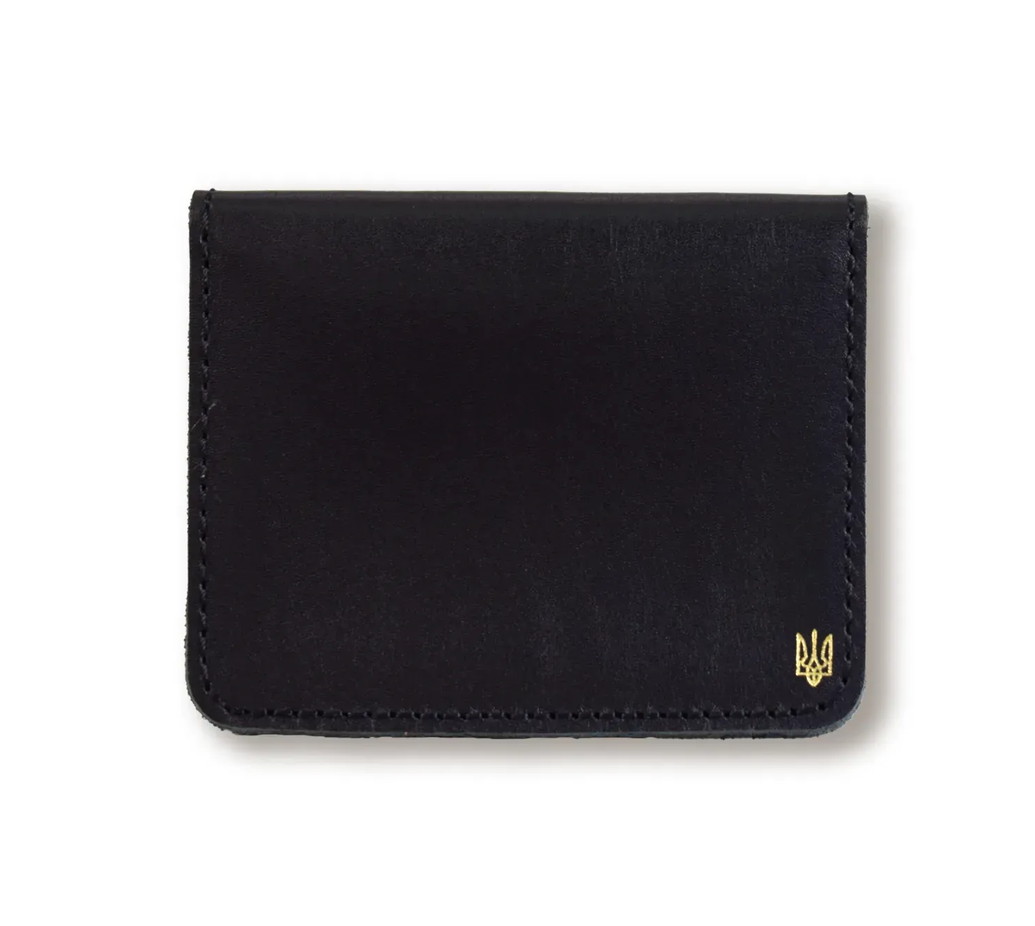 Картхолдер для карток з маленьким гербом (чорний)