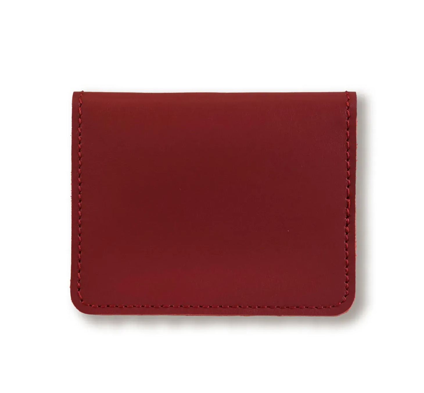 Картхолдер червоний базовий шкіряний