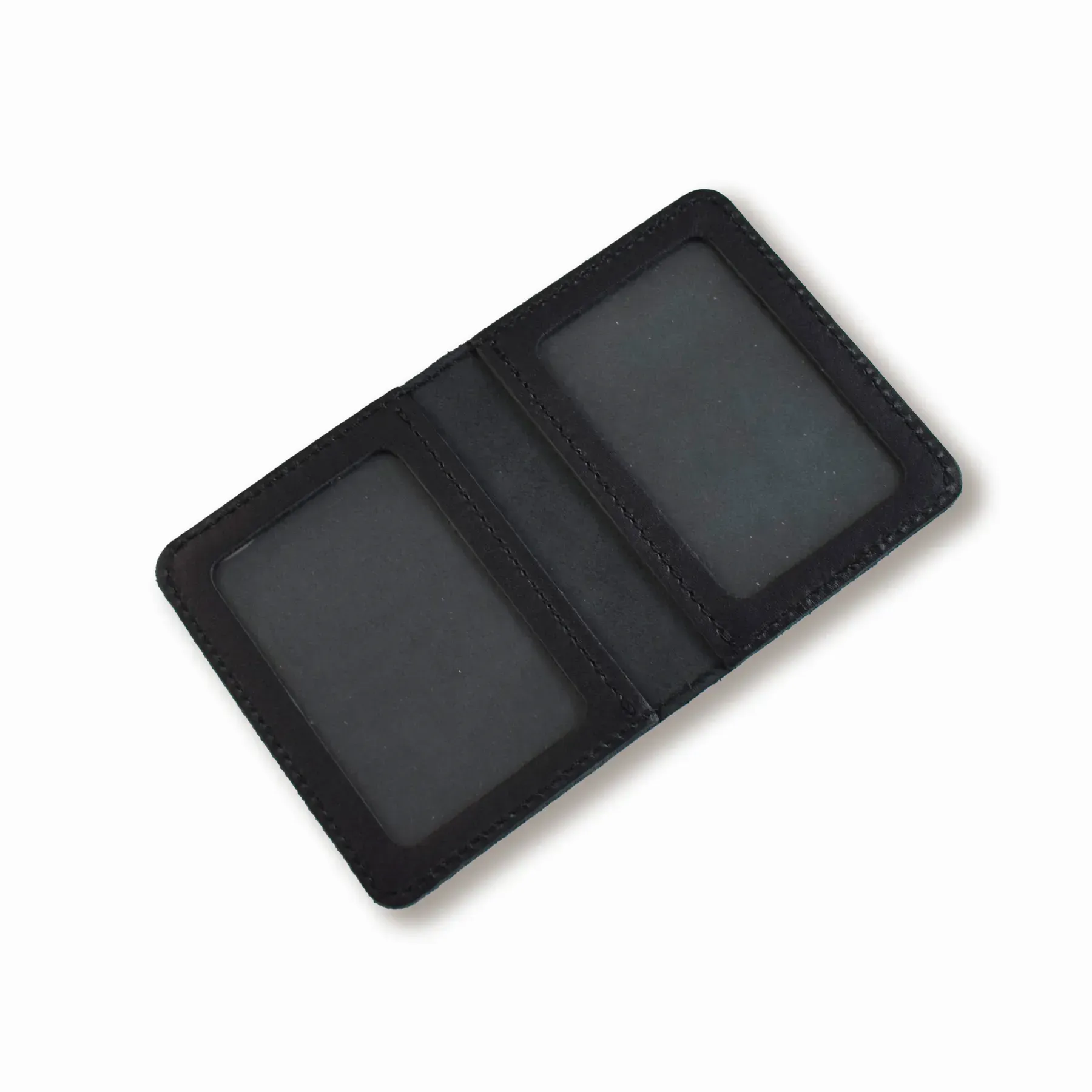 Картхолдер чорний базовий шкіряний 1