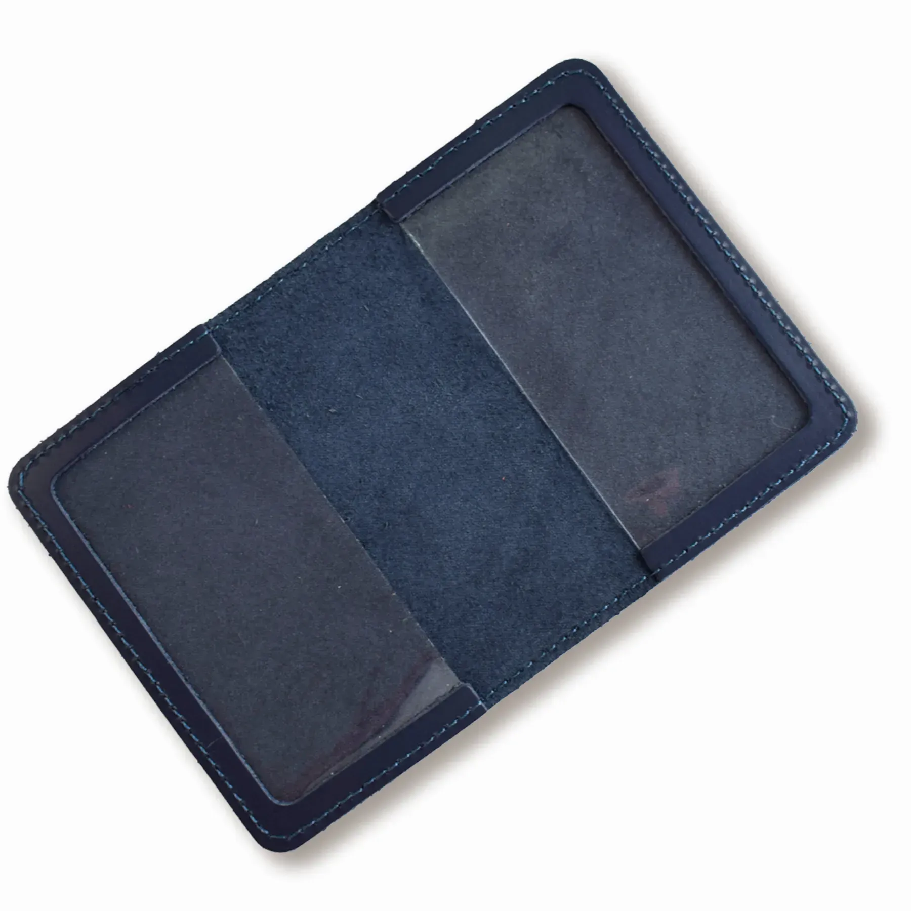 Обкладинка для посвідчення офіцера з Гербом (синя, чисте тиснення) 1