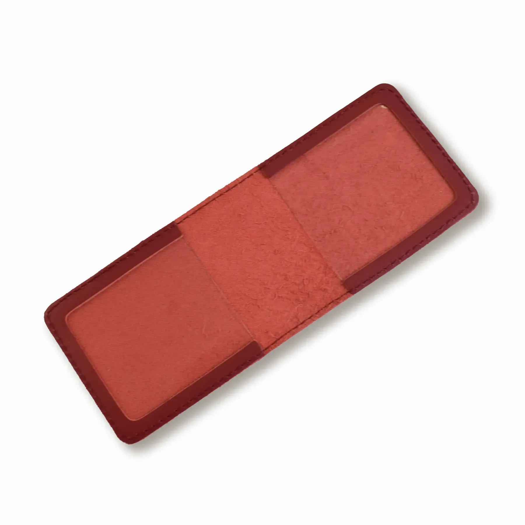 Обкладинка для посвідчення УБД з гербом (червона, чисте тиснення) 1