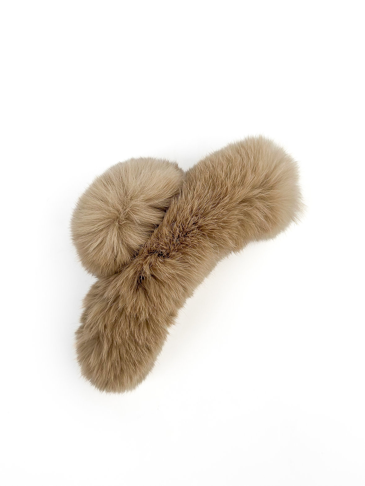 Краб искусственный мех коричневый, 11 см, N049/3