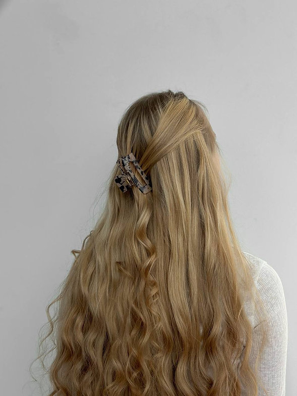 Крабик для волос золотой лео, 7 см, N019-1 1