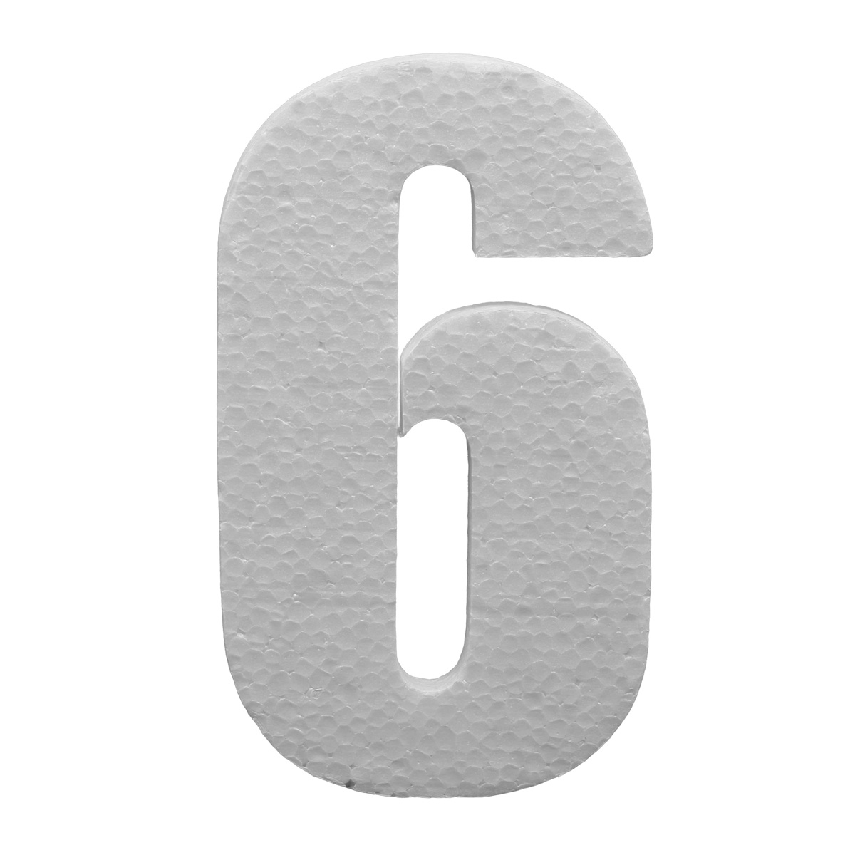 Фігури з пінопласту цифра 6- 20 см