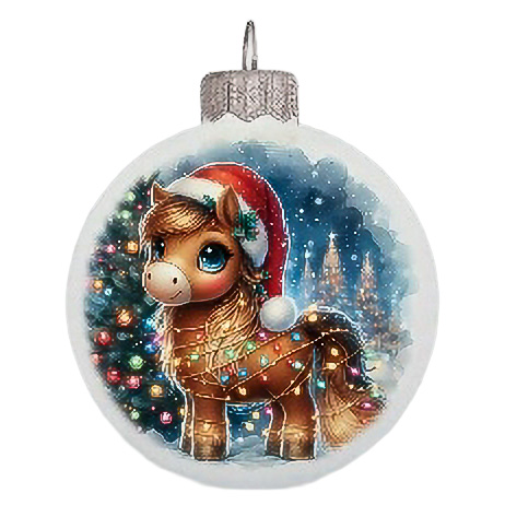 Шар "Символ года 2026", 100 мм, без упаковки 2