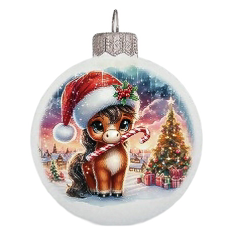 Шар "Символ года 2026", 100 мм, без упаковки 3