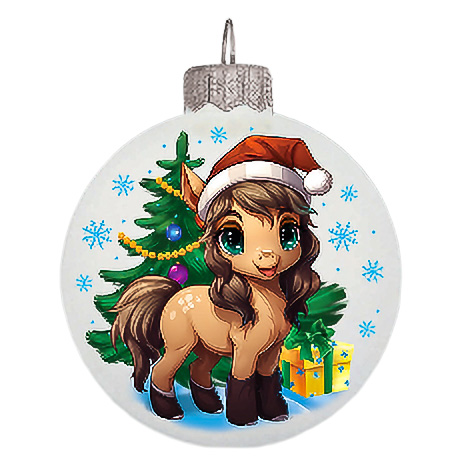 Шар "Символ года 2026", 100 мм, без упаковки 9