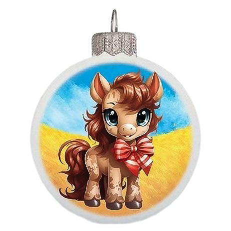 Шар "Символ года 2026", 100 мм, в упаковке 6