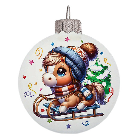 Шар "Символ года 2026", 100 мм, в упаковке 13