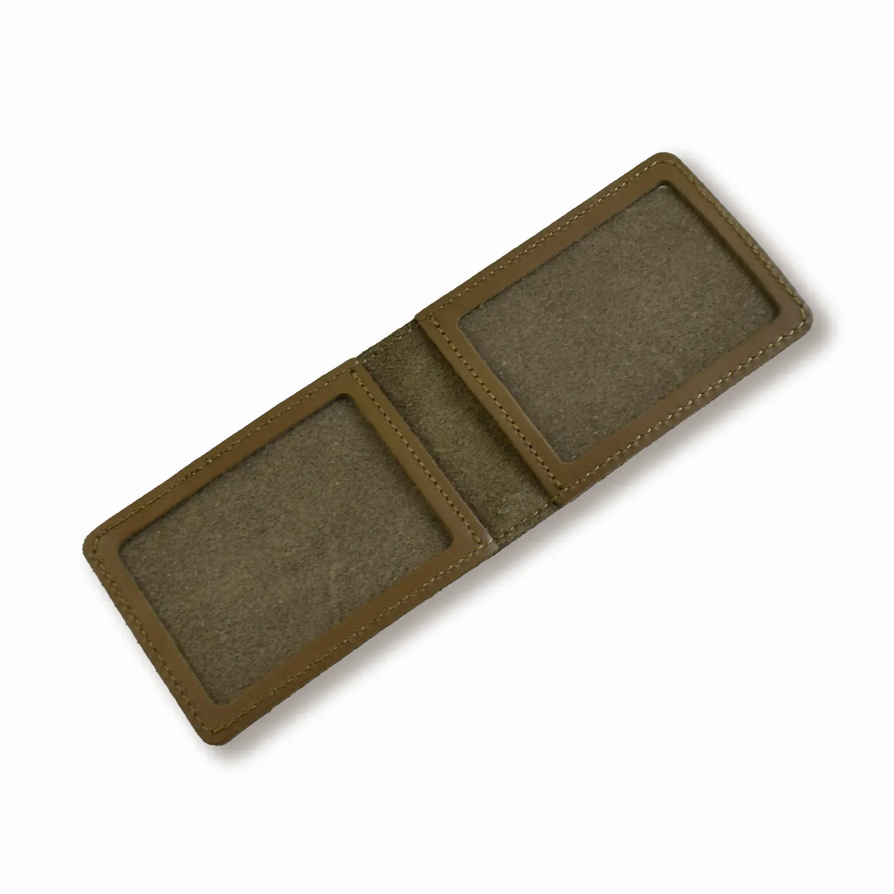 Обложка для водительского удостоверения стандарт (хаки, серебряное тиснение) 1