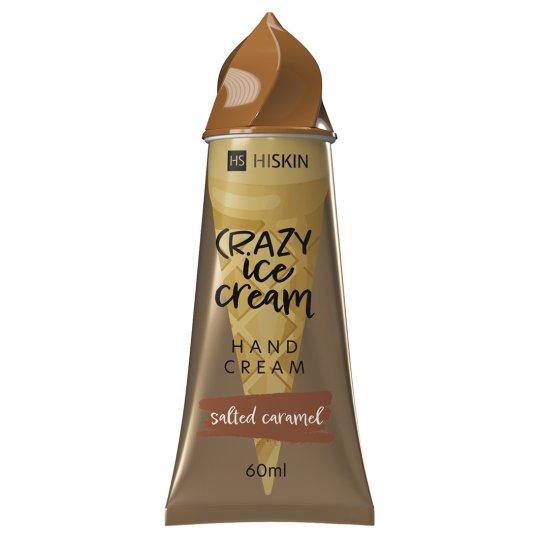 Увлажняющий крем для рук с ароматом соленая карамель HiSkin Crazy Ice Cream, 60 мл